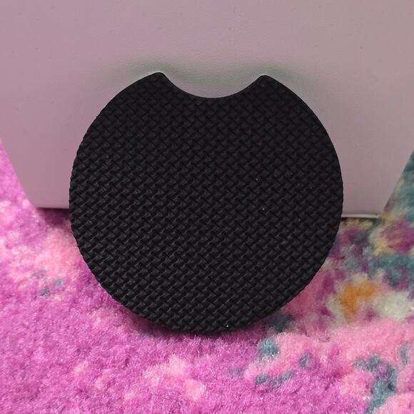 Sunflower Pink Circle Non Slip Handmade Kitchen Home Cup Car Accessories Coaster - Picture 2 of 3